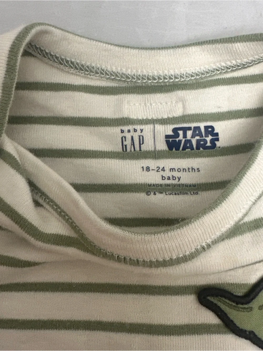Baby Gap Star Wars Yoda & Chewbacca 3-Piece Outfit Set 18-24M